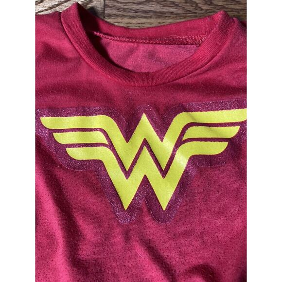 Wonder Woman Toddler Tutu Dress Star Skirt Glittery Logo Long Sleeve 2T? Read - Picture 3 of 5